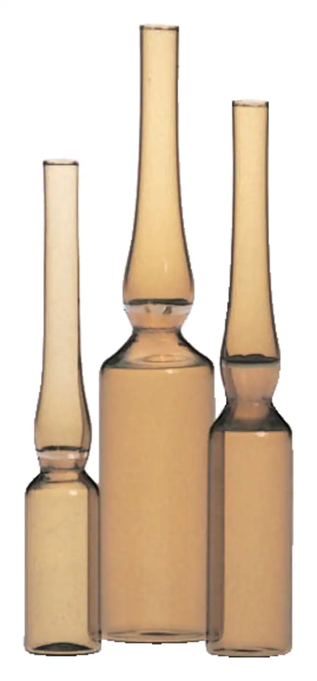 DWK Life Sciences&trade;&nbsp;Wheaton&trade; Prescored Gold-Band&trade; Amber Ampules 5 mL, 0.64 in., 3.3 in.