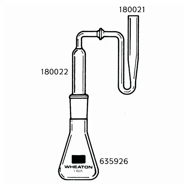 DWK Life Sciences&nbsp;Wheaton&trade; Arsine Generator With Clear&ndash;Seal Joint And 24/40 Standard Taper 24/40