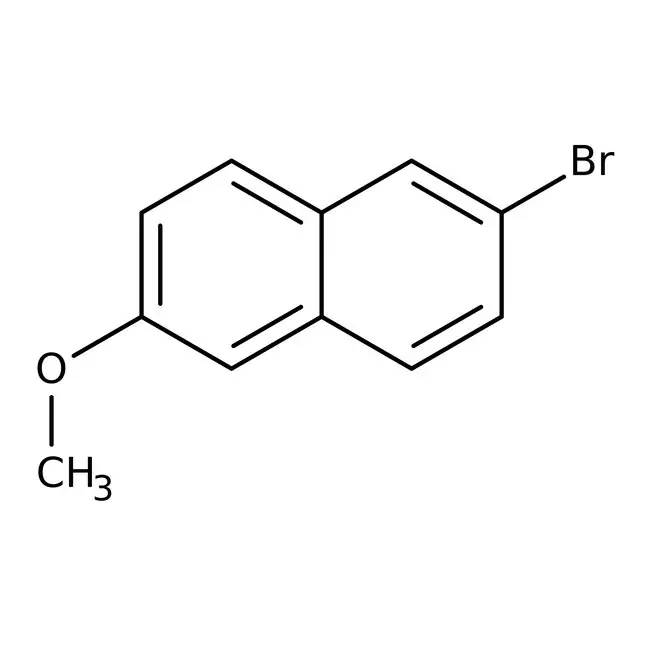 2-Bromo-6-methoxynaphthalene, 98% 5 g, Glass bottle