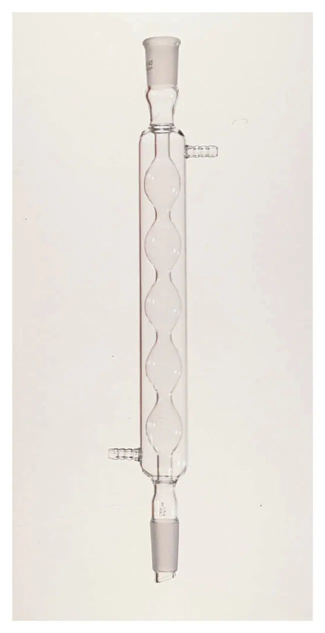 Corning&trade;&nbsp;PYREX&trade; Allihn Condensers with Standard Taper Joints, Drip Tip 24/40, 25.5 in., 19.6 in., 8.0
