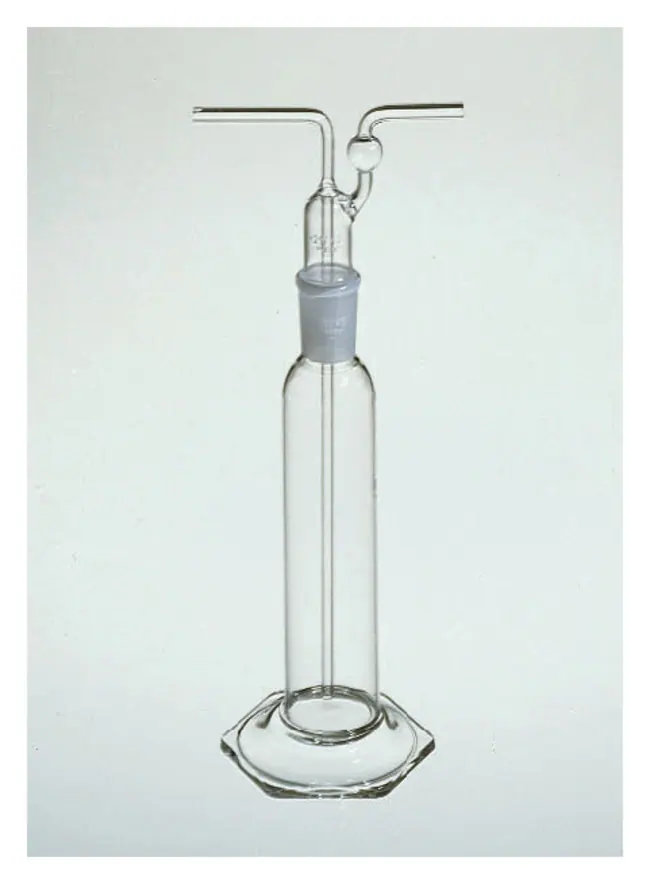 Corning&trade;&nbsp;PYREX&trade; Gas Washing Tall-Form Bottles with Plain Tip Tube 473.17 mL, 6.7 cm