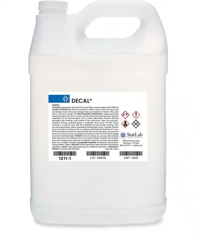 StatLab&trade;&nbsp;Decal Decalcifier 4 x 1 gal.
