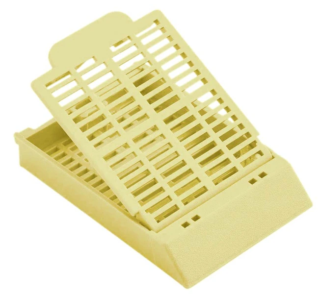 Epredia™ Cassette II Slotted Tissue Cassettes in Tube Packs Yellow